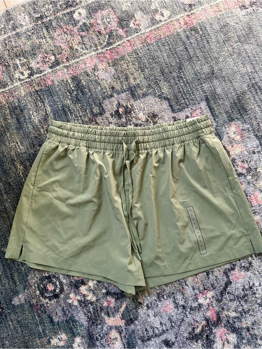 DSG Olive Drawstring Athletic Shorts NWT Size Large Flowy Light Weight Comfy